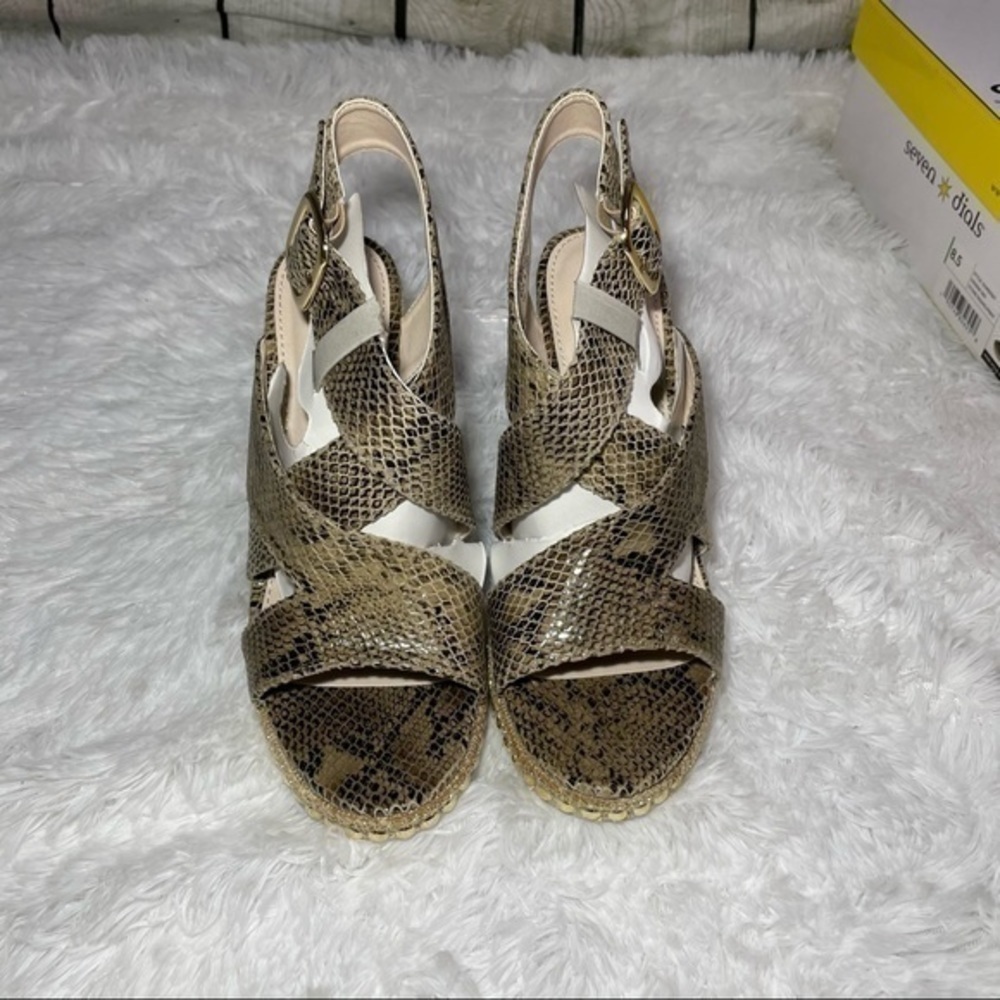 SEVEN DIALS Snake Embossed Somerset Espadrille 8.5 - Picture 6 of 16